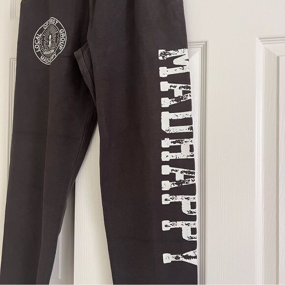 Madhappy Local Optimist Group Textured Sweatpants Grey XS NEW - Picture 3 of 6